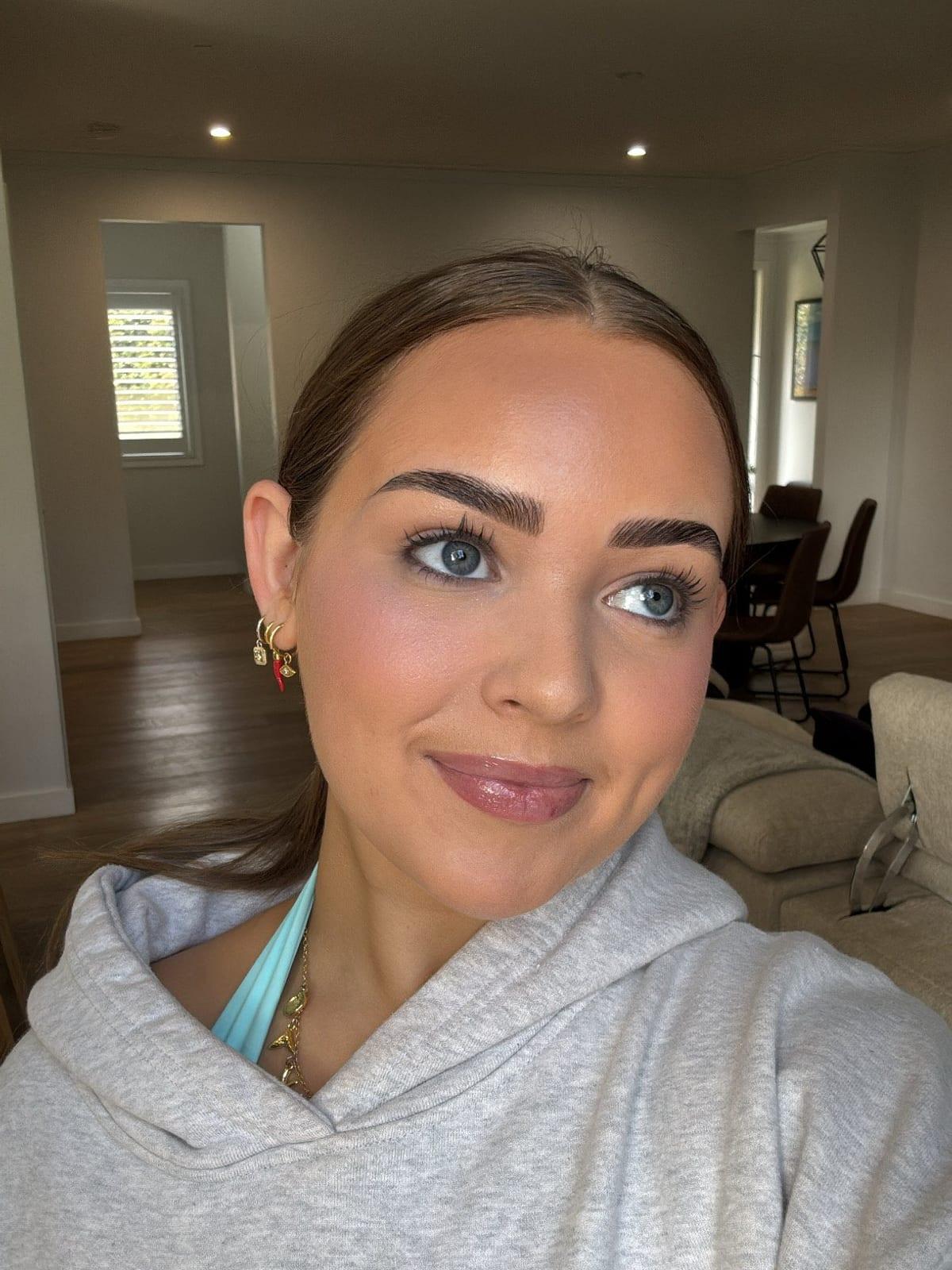 Soft glam bridal makeup look